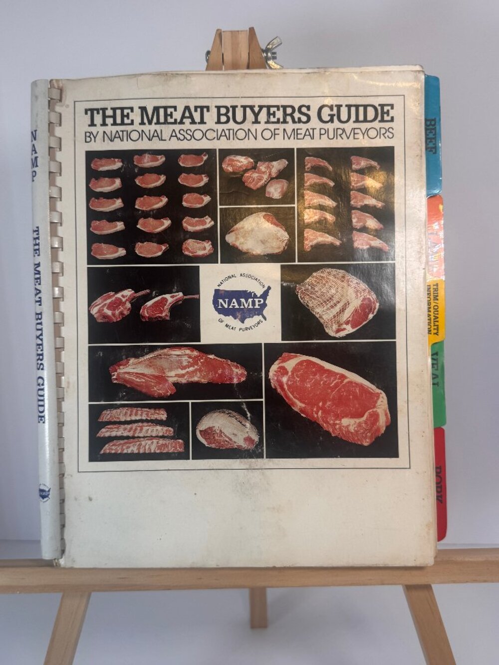 The Meat Buyers Guide Vintage published by the National Association of Meat